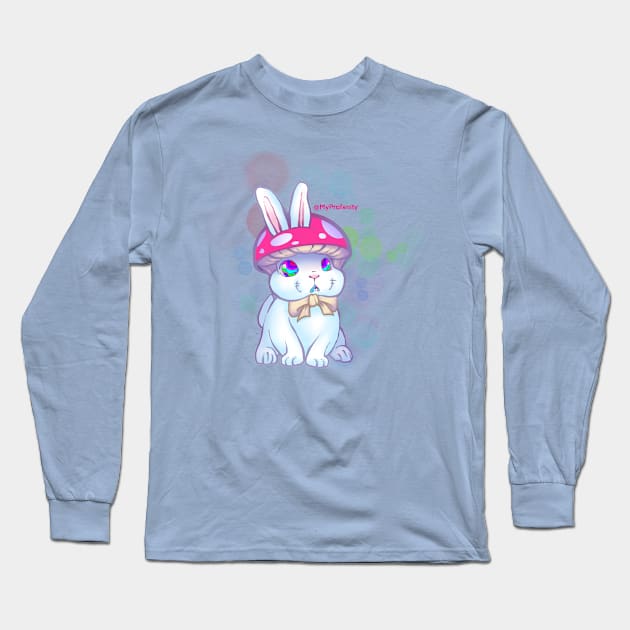 Mushroom Bunny Long Sleeve T-Shirt by myprofanity